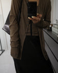 Sheer bustier cardigan