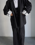 Turn up cuffs tailor jacket