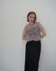 Tulle shirring Tshirts