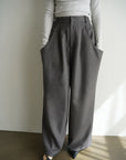 Twill drape pants