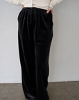Velour Wide Leg Pants