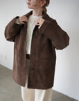Leather suède JK coat