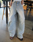 Balloon denim pant