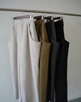 Twill drape pants