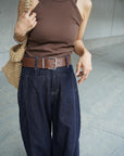 Double strap American sleeve tank