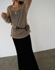 Sier lamé pullover