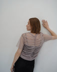 Tulle shirring Tshirts