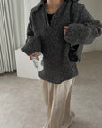 Boucle color knit
