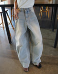 Balloon denim pant