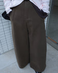 Cotton mink belt pants