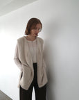 Double face shaggy gilet