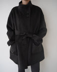 【予約販売】11月中旬発送-Back button stand shaggy coat