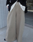 Cotton mink belt pants