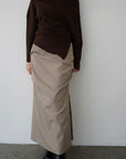 Tuck drape skirt