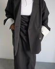 Turn up cuffs tailor jacket