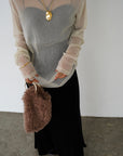 Sier lamé pullover