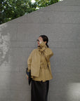 【予約販売】10月上旬発送- Half cape short trench