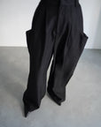 Twill drape pants