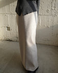 Wool soft long skirt