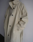 Curve sleeve raglan trench coat