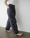 Water repellent parachute pants