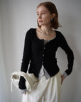 Layered lib cardigan