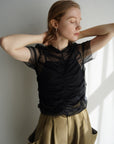 Tulle shirring Tshirts
