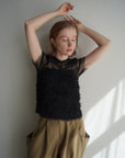 Tulle shirring Tshirts