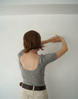 【6/5-発売】Heart dot back open T