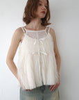 Front ribbon shaggy top