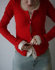 Layered lib cardigan