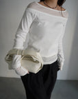 Lib off shoulder layered top