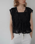 Embroidery code tops