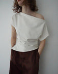 【7月上旬-発送】Unbalance tuck top