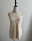 Back open knit tops