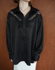 Satin race over shirt