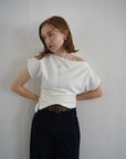 【7月上旬-発送】Unbalance tuck top