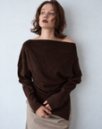 Unbalance knit tops