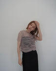 Tulle shirring Tshirts
