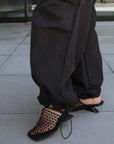 Water repellent parachute pants