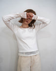 Lib off shoulder layered top