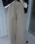 Cotton mink belt pants