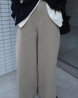 Cotton mink belt pants