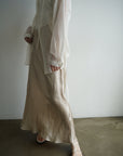 Satin wrinkle processing skirt