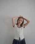 Layered lib half sleeve tops