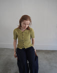 Bouclé knit polo