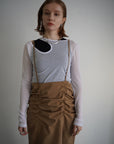 Shirring strap skirt