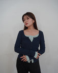 Layered lib cardigan