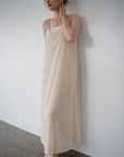 Jacquard camisole one-piece