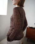 Mohair Touch Openwork Cardigan